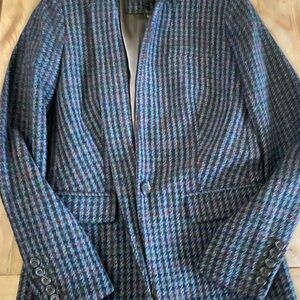 J. Crew Blue Checkered Blazer